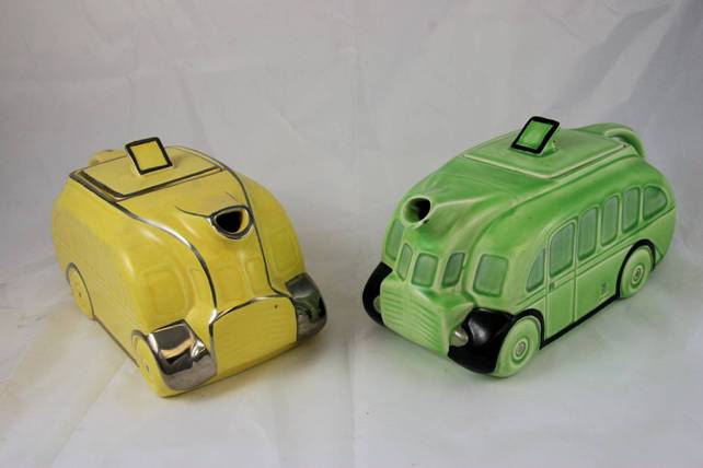 Example of Beswick Pottery Bus or Charabanc Teapot