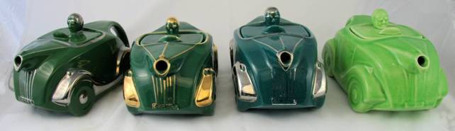 Examples of an post war Sadler OKT42 teapots